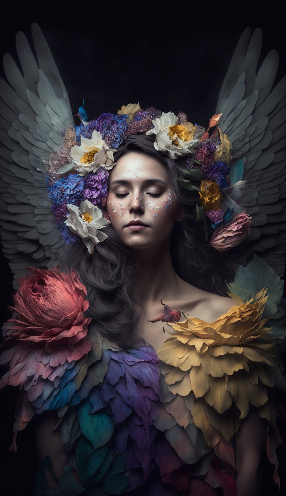 A Maiden of Flowers Portrait