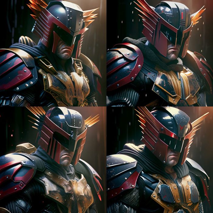 Judge Dredd in Reimagined Armor