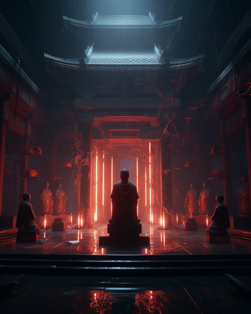 An Ominous Shrine 02 AI Artwork 2
