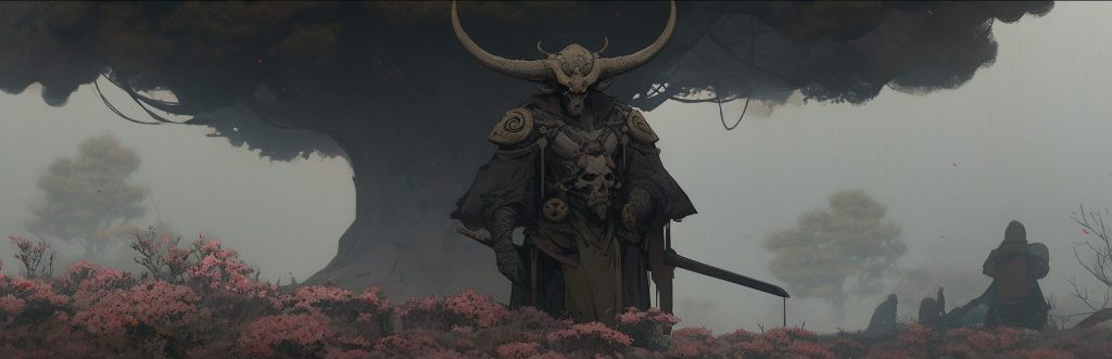 Warriors at War in Niji Style AI Artwork 16