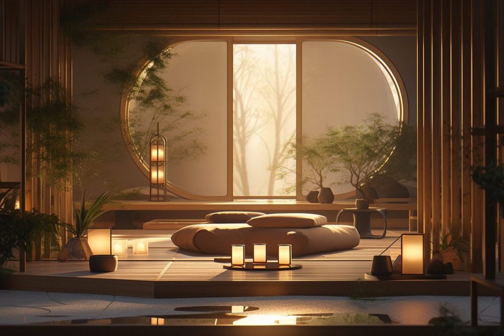 A Modern Home with Bamboo Accent AI Artwork 24