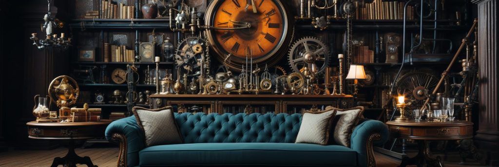 A Modern Steampunk Style Apartment Room AI Artwork 29