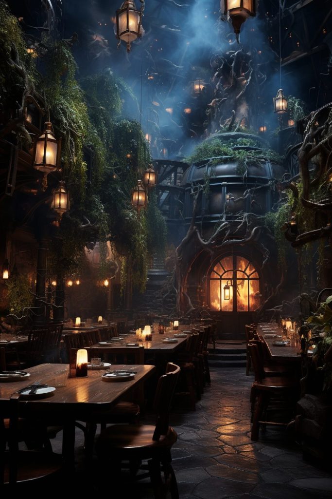 An Enchanting and Magical Restaurant AI Artwork 15