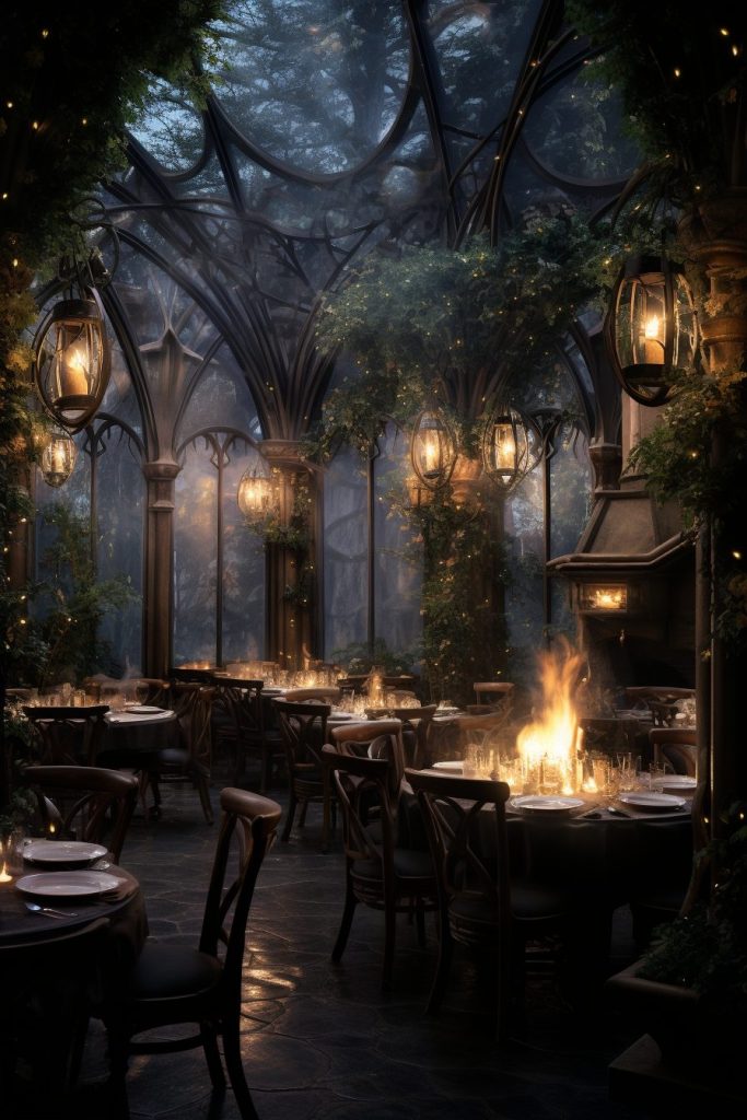 An Enchanting and Magical Restaurant AI Artwork 28