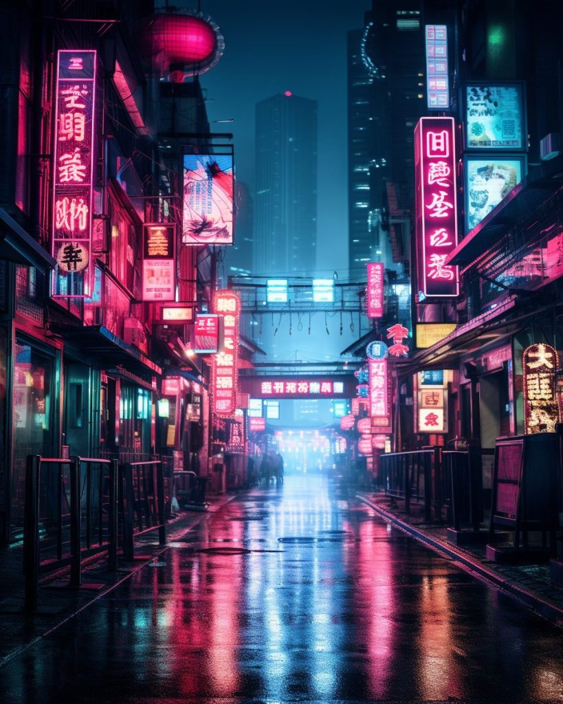 Cyberpunk Neo Tokyo City AI Artwork 11