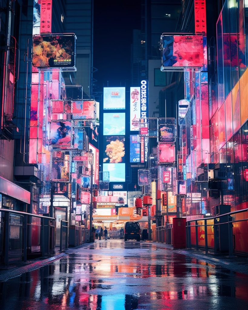 Cyberpunk Neo Tokyo City AI Artwork 12