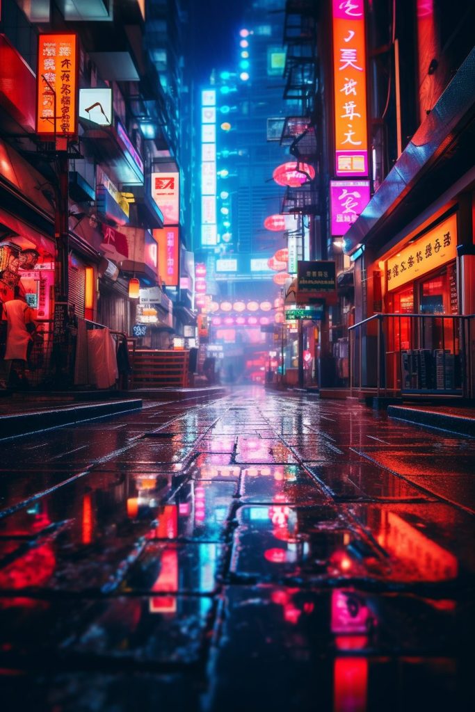 Cyberpunk Neo Tokyo City AI Artwork 14