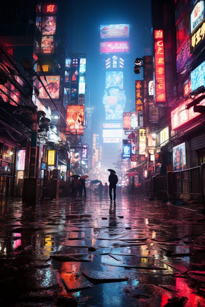 Cyberpunk Neo Tokyo City AI Artwork 16