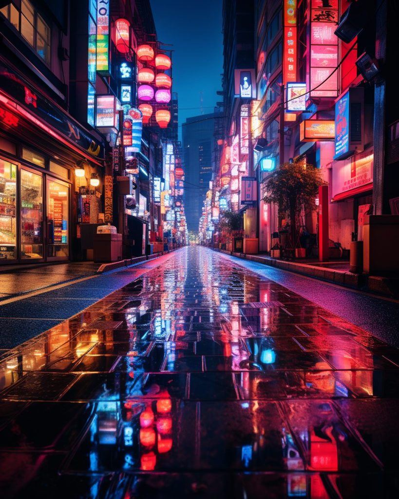 Cyberpunk Neo Tokyo City AI Artwork 17