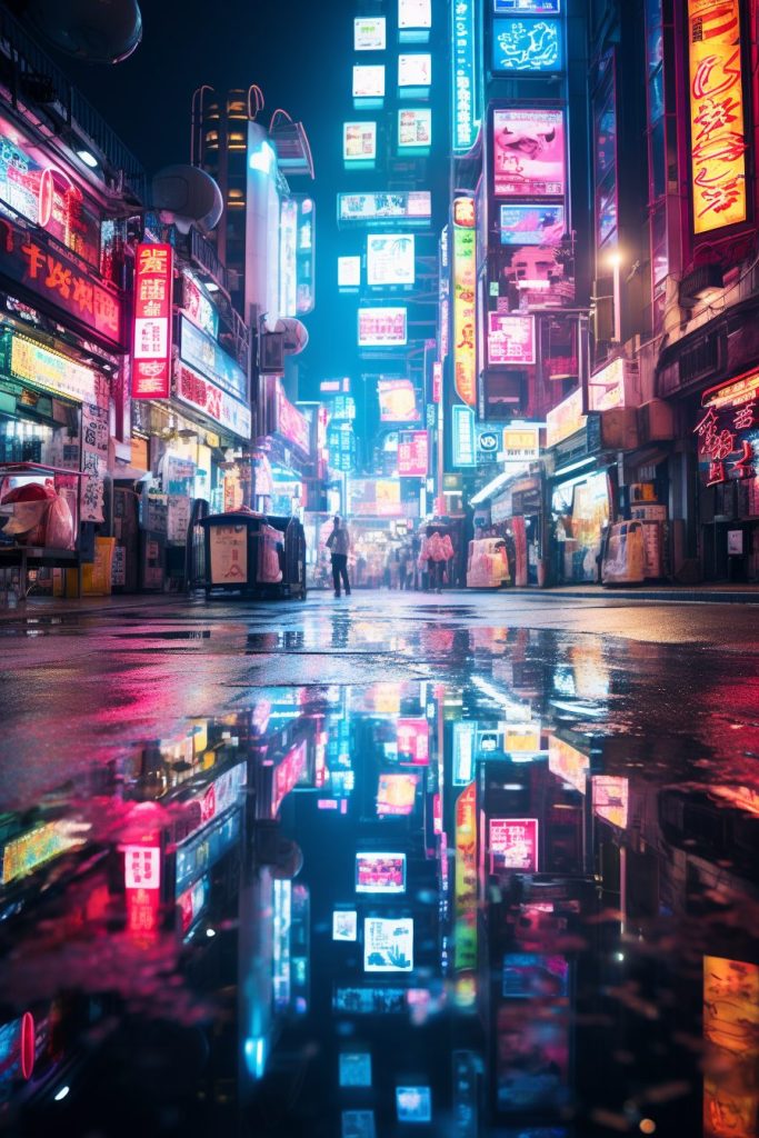Cyberpunk Neo Tokyo City AI Artwork 19