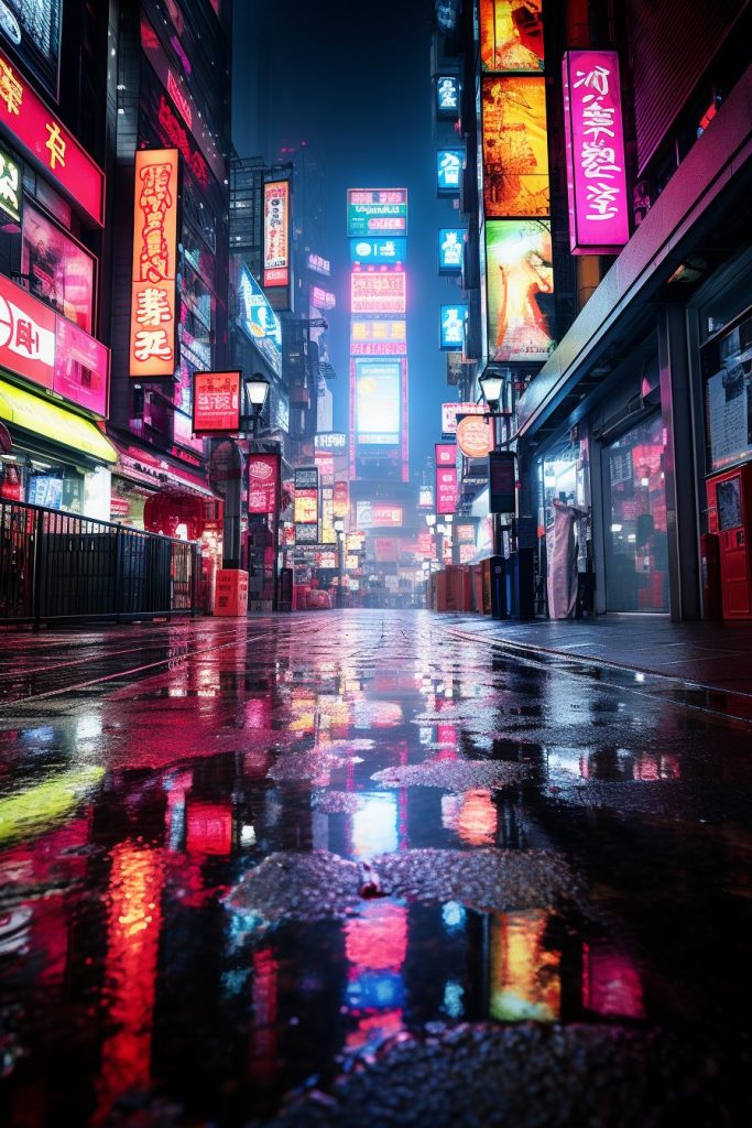 Cyberpunk Neo Tokyo City AI Artwork 21