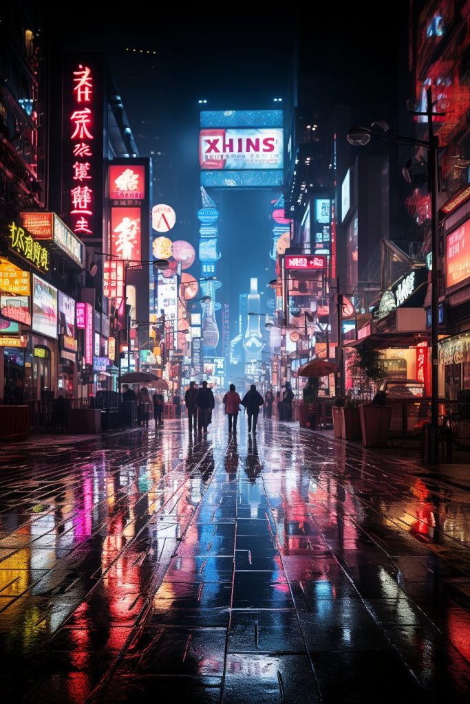 Cyberpunk Neo Tokyo City AI Artwork 23