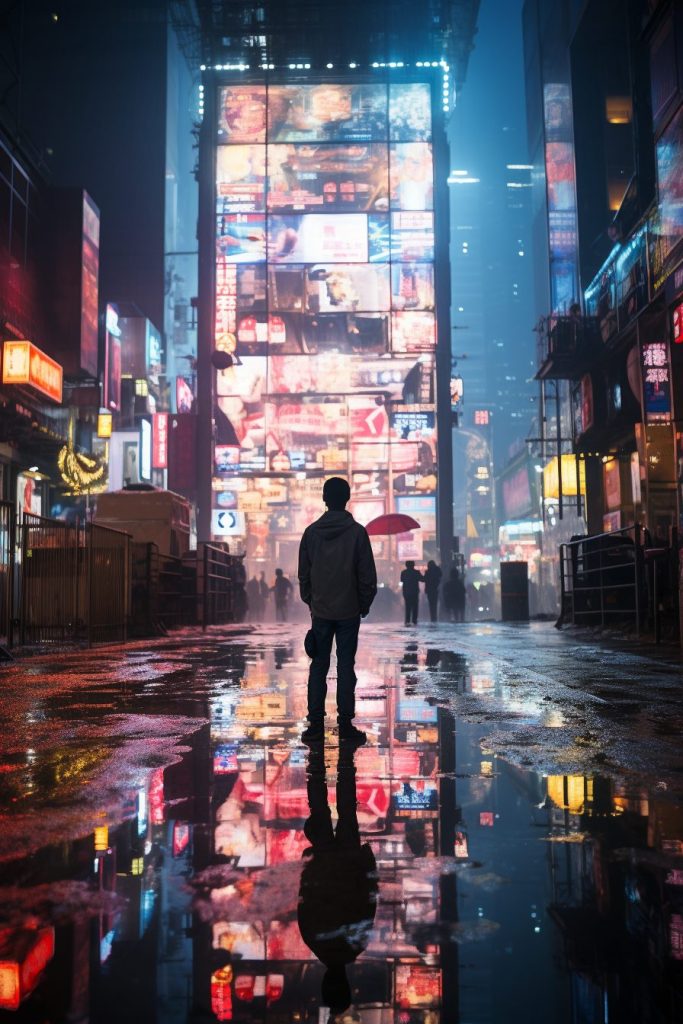 Cyberpunk Neo Tokyo City AI Artwork 24