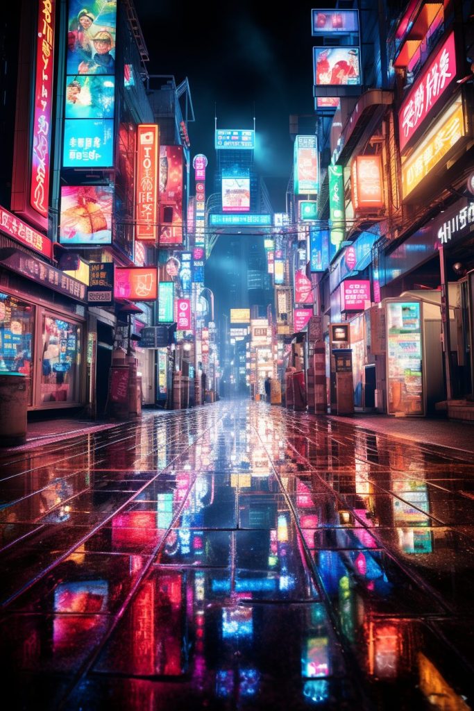 Cyberpunk Neo Tokyo City AI Artwork 27