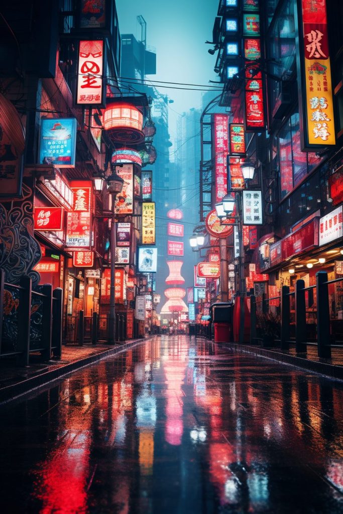 Cyberpunk Neo Tokyo City AI Artwork 3