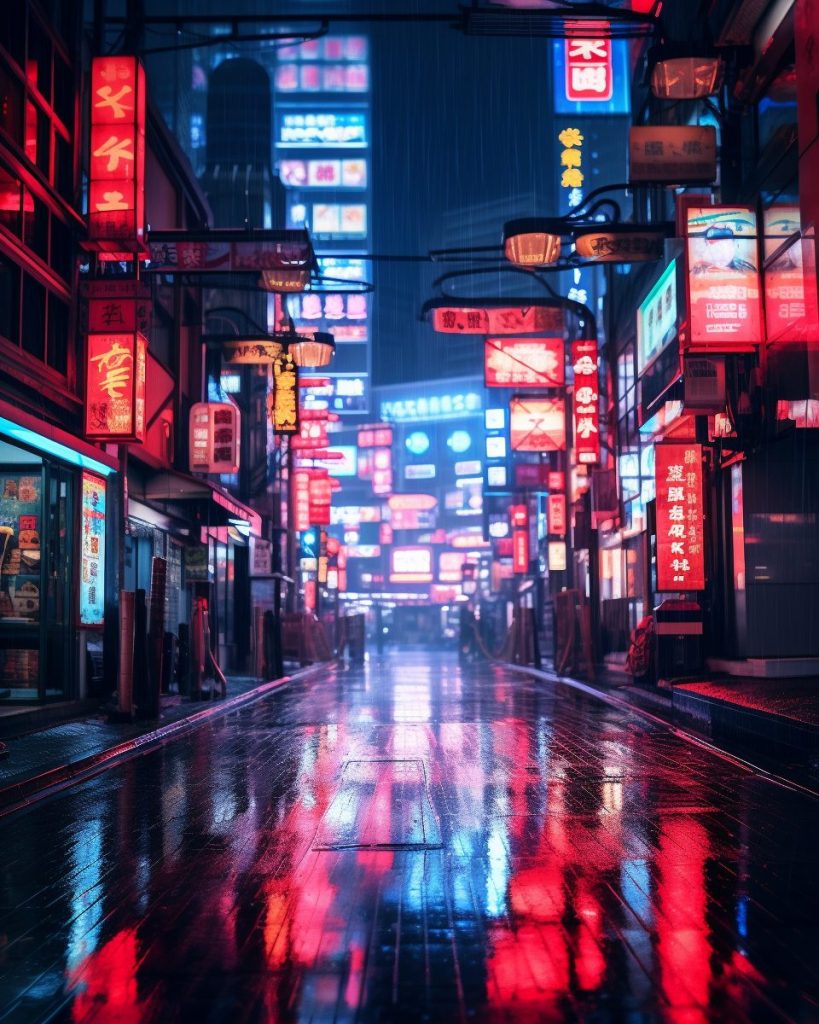 Cyberpunk Neo Tokyo City AI Artwork 31