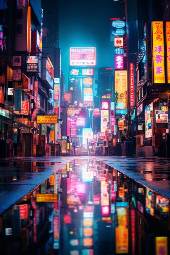 Cyberpunk Neo Tokyo City AI Artwork 33
