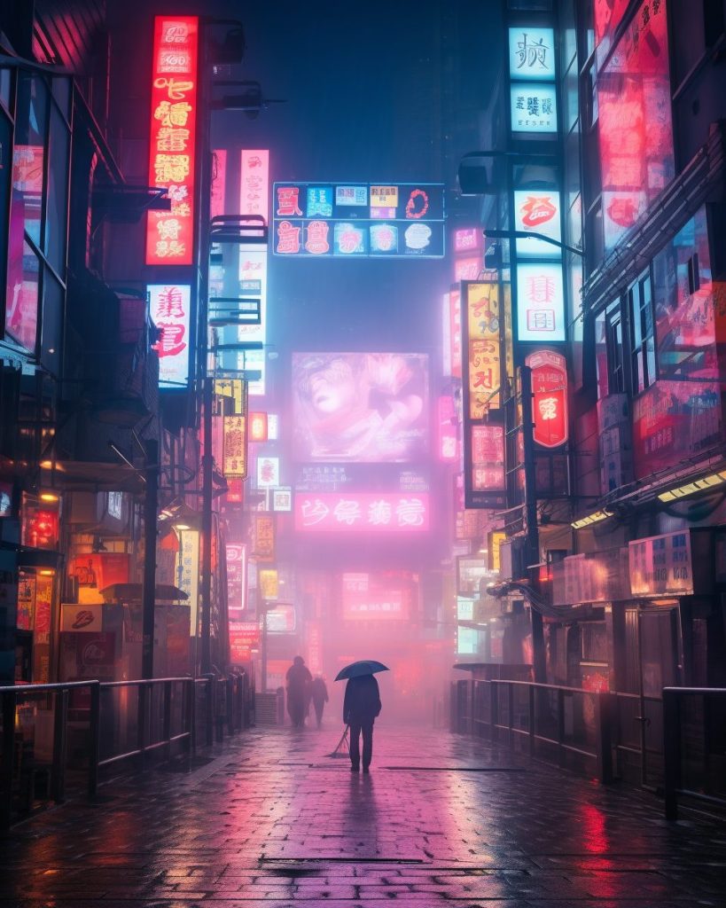 Cyberpunk Neo Tokyo City AI Artwork 34