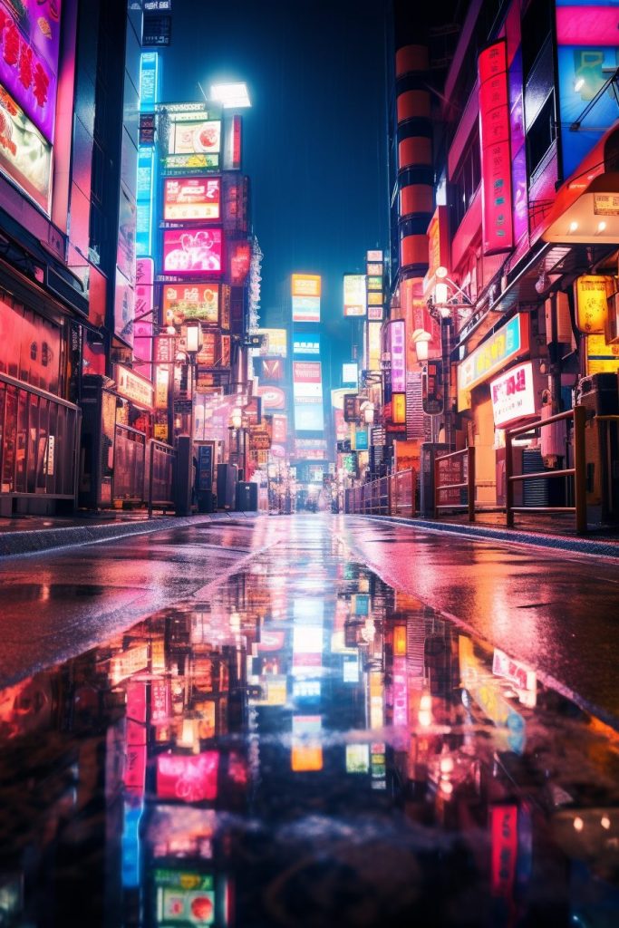 Cyberpunk Neo Tokyo City AI Artwork 36