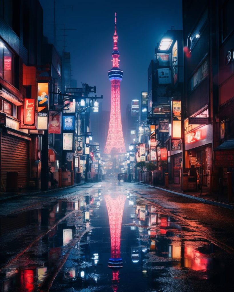 Cyberpunk Neo Tokyo City AI Artwork 37