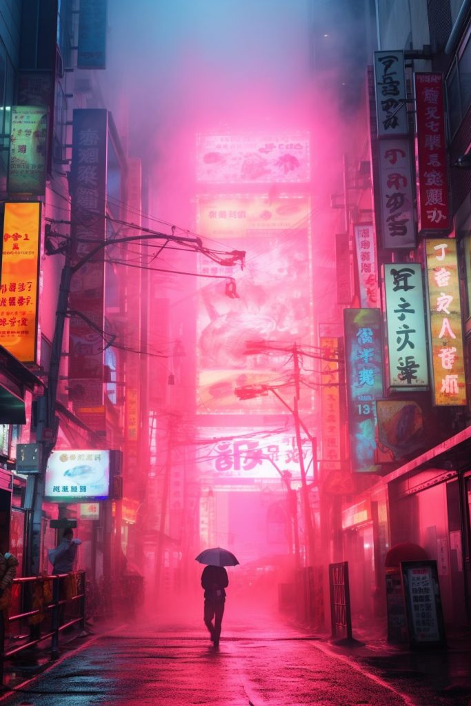 Cyberpunk Neo Tokyo City AI Artwork 4