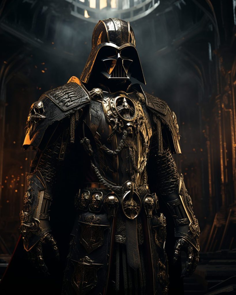 Darth Vader and Emperor Palpatine - Warhammer 40K Style AI Artwork 14
