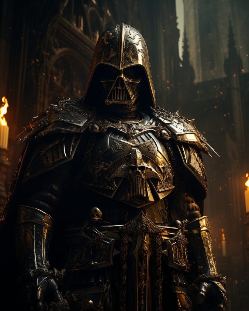 Darth Vader and Emperor Palpatine - Warhammer 40K Style AI Artwork 24