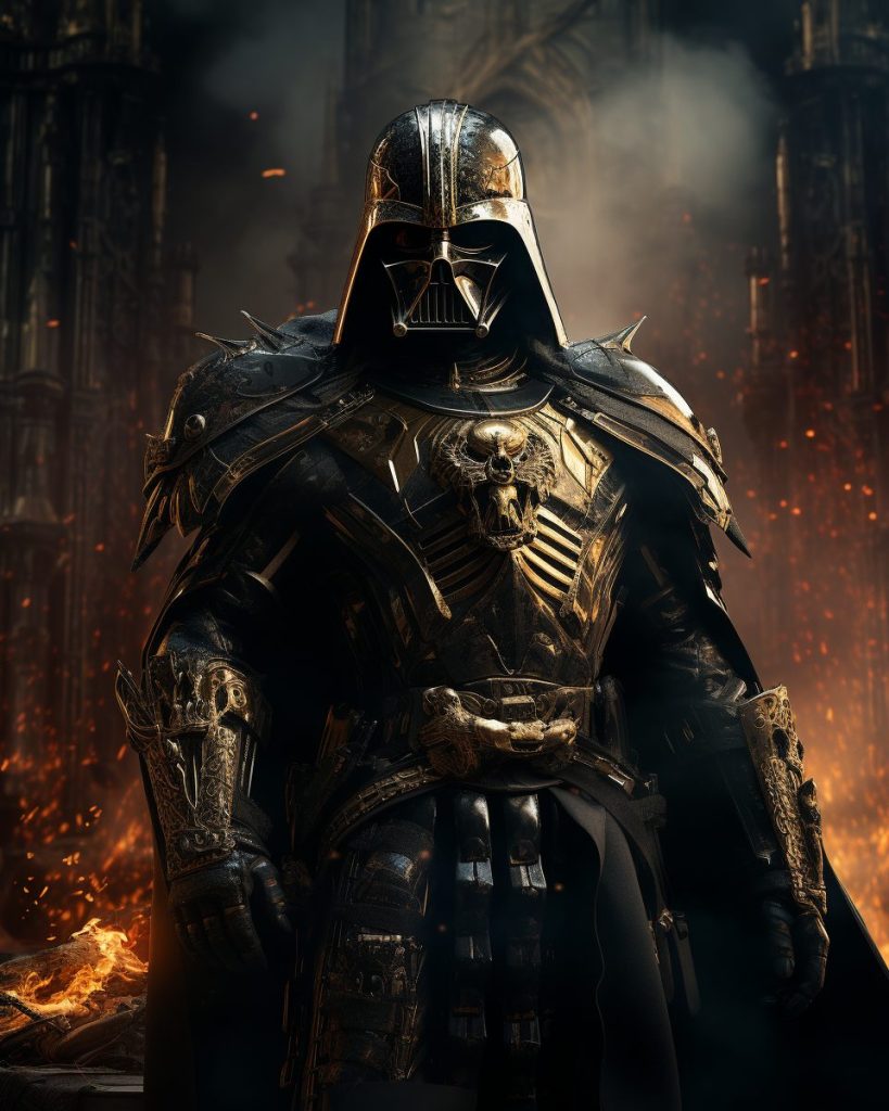Darth Vader and Emperor Palpatine - Warhammer 40K Style AI Artwork 25