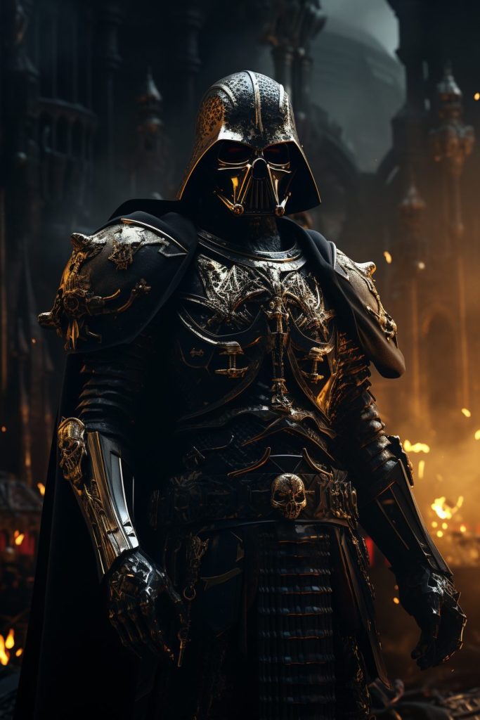 Darth Vader and Emperor Palpatine - Warhammer 40K Style AI Artwork 26