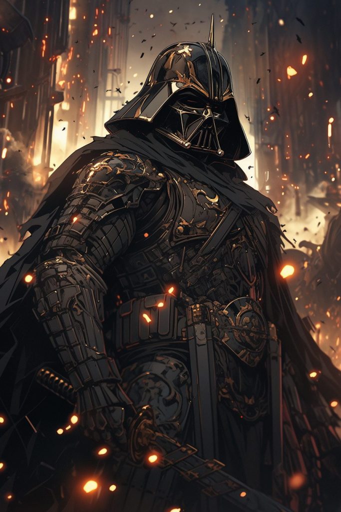 Darth Vader and Emperor Palpatine - Warhammer 40K Style AI Artwork 27