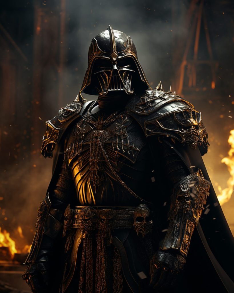 Darth Vader and Emperor Palpatine - Warhammer 40K Style AI Artwork 6