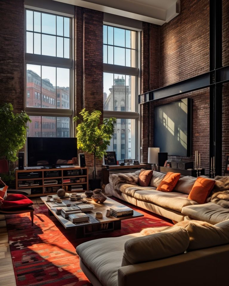 New York Red Brick Loft Interior