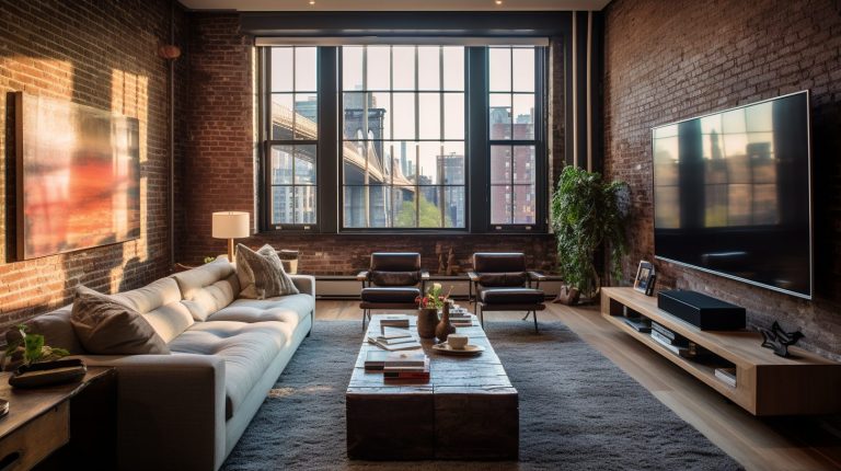 New York Red Brick Loft Interior