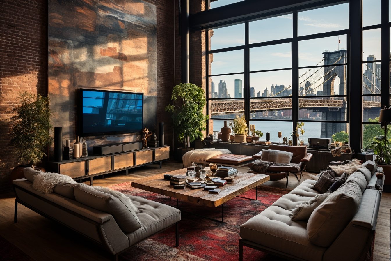 New York Red Brick Loft Interior