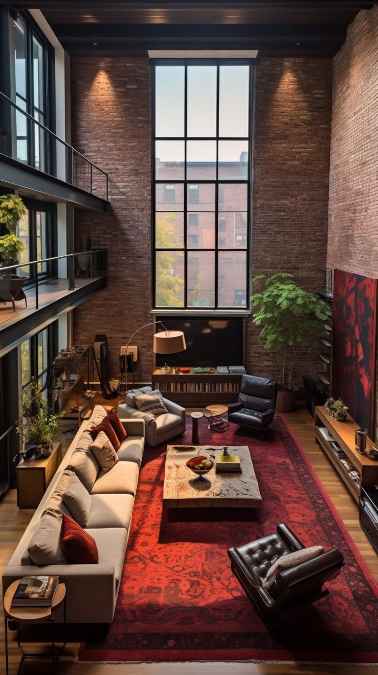 New York Red Brick Loft Interior