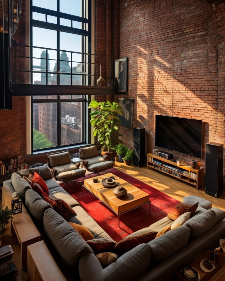 New York Red Brick Loft Interior