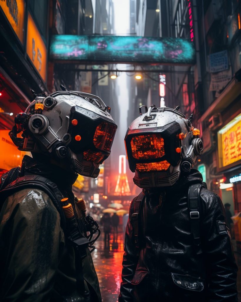 The Citizens of Cyberpunk City AI Artwork 29