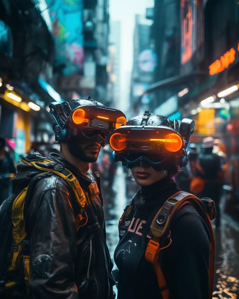 The Citizens of Cyberpunk City AI Artwork 30