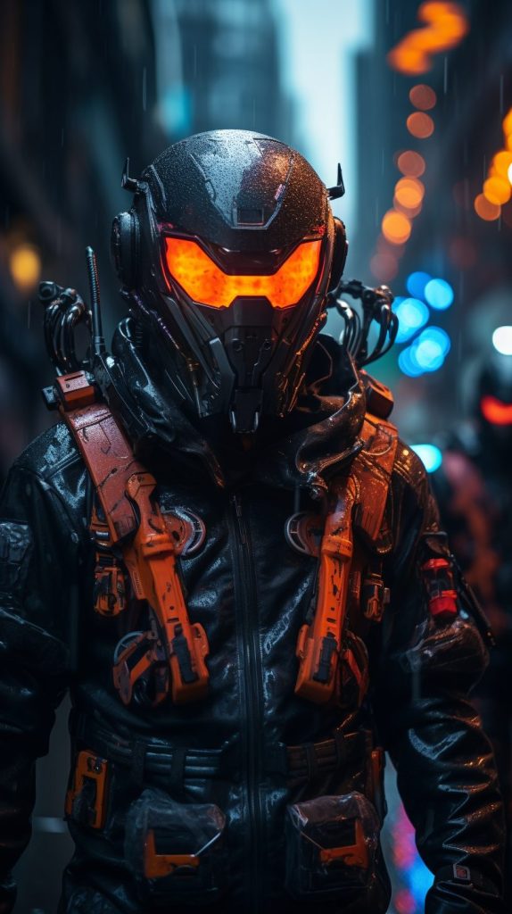 The Citizens of Cyberpunk City AI Artwork 31