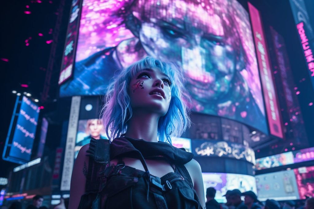 Welcome To Cyberpunk City AI Artwork 9