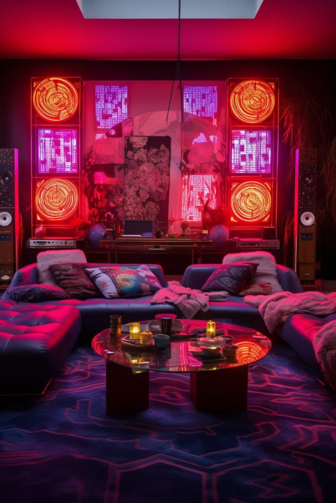 A Cyberpunk Oriental Apartment Room AI Artwork 14