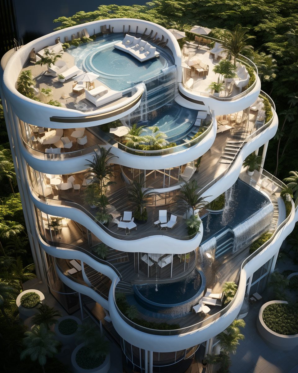 A Mega Luxury Home With Its Own Waterfall