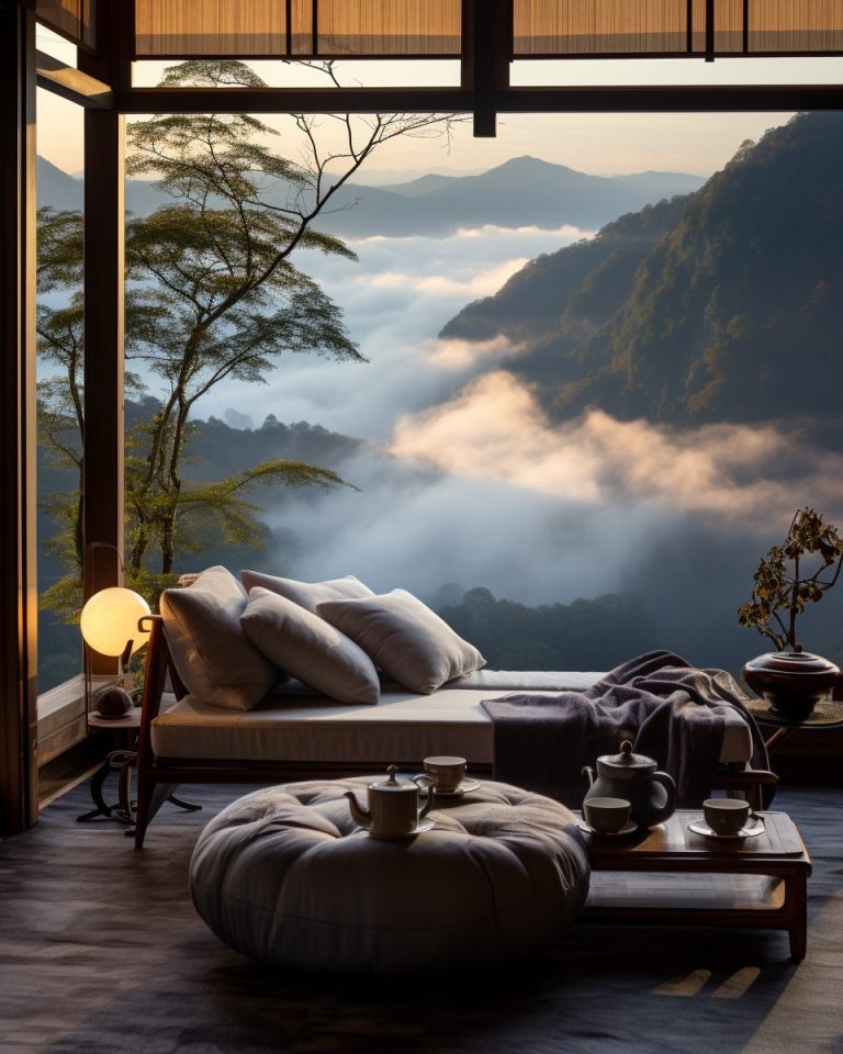 An Apartment With A Mountainscape View
