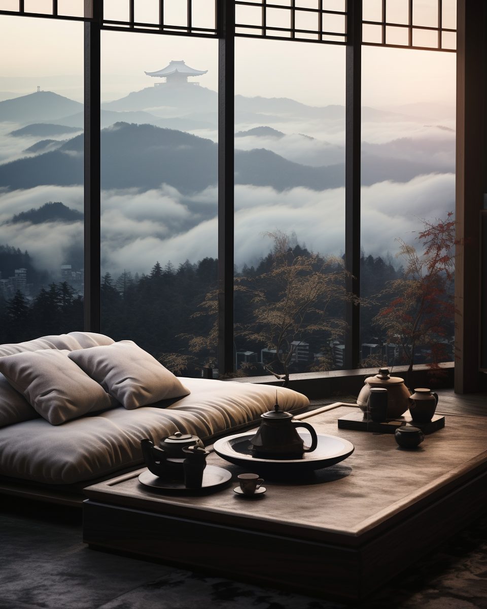 An Apartment With A Mountainscape View