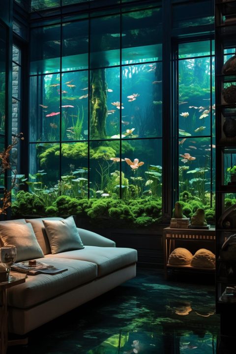 An Underwater Forest of Lily Pads Home Interior Theme