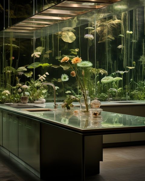 An Underwater Forest of Lily Pads Home Interior Theme