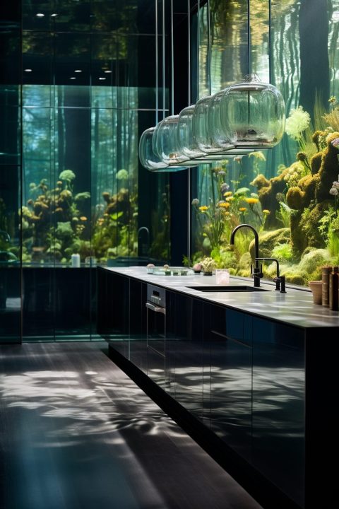 An Underwater Forest of Lily Pads Home Interior Theme