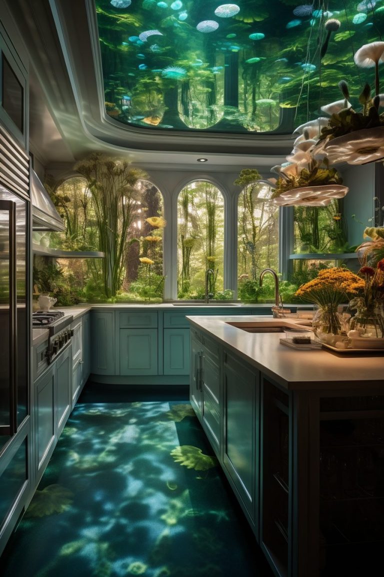 An Underwater Forest of Lily Pads Home Interior Theme