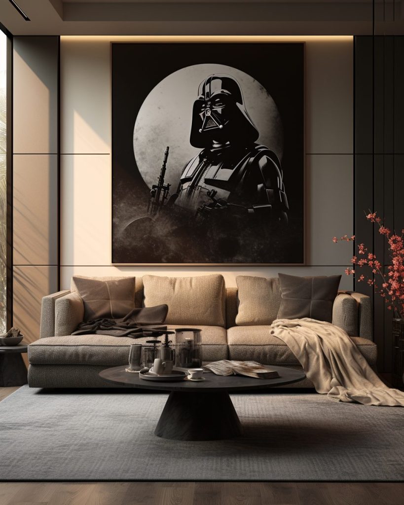 Modern Apartment with a Star Wars Theme AI Artwork 39