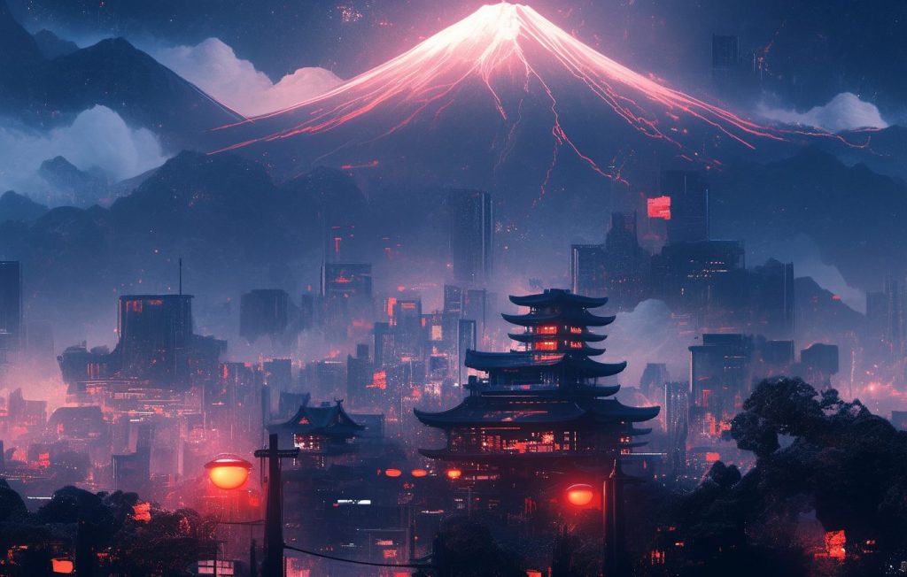 The City of Mount Fuji AI Artwork 22